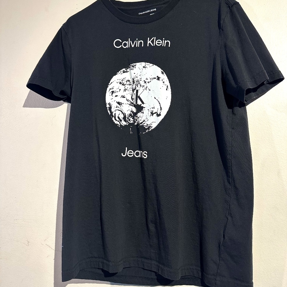 Calvin Klein mens black short sleeve shirt medium